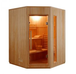Rohová fínska sauna ZEN 3-4