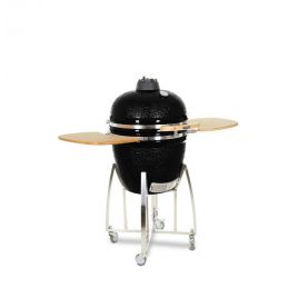 Keramický gril KAMADO SET Ø 50cm Čierny