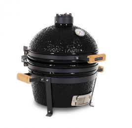 Keramický gril KAMADO Chameleon čierny Ø 36cm Čierny