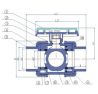 Ventil guľový dvojcestný 50 mm schema