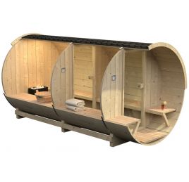 Sudová sauna Hanscraft 400 pre 6 osôb s relaxačnou časťou
