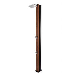 solárna záhradná sprcha natur teak 30l s oplachom nôh